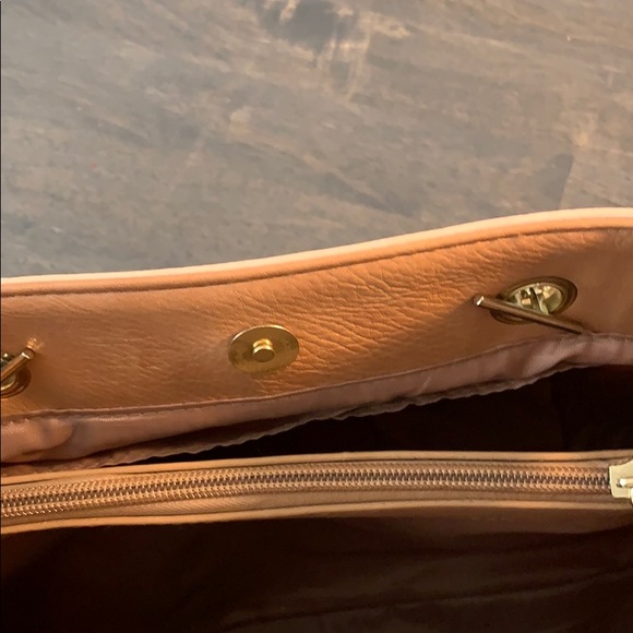 Bueno Two-Tone Handbag with Chain Accent - Picture 6 of 9